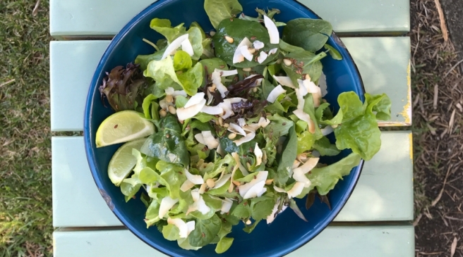 Lettuce-Coconut-Salad
